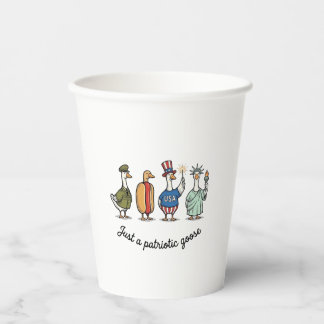 Gobelets En Papier Patriotic Goose Vintage Engraving Funny USA Shirt 