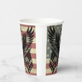 Gobelets En Papier Patriotique de l'aigle à drapeau américain (Droite)