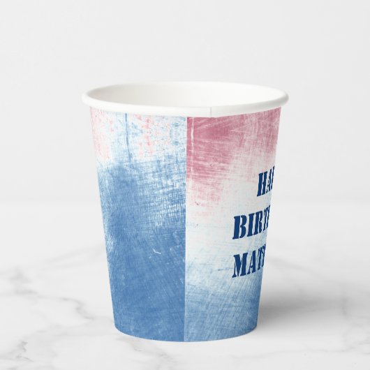 Gobelets En Papier Patriotique Juillet 4 Tie Dye Personnalisé Parti (Droite)