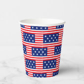 GOBELETS EN PAPIER PATRIOTIQUE ROUGE BLANC BLEUE ÉTOILES DE DRAPEAU B (Droite)