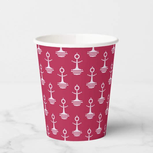 Gobelets En Papier Pattern d'Anchor moderne (Gauche)