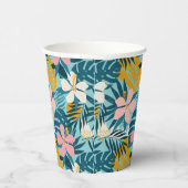 Gobelets En Papier Pattern tropical hibiscus (Droite)