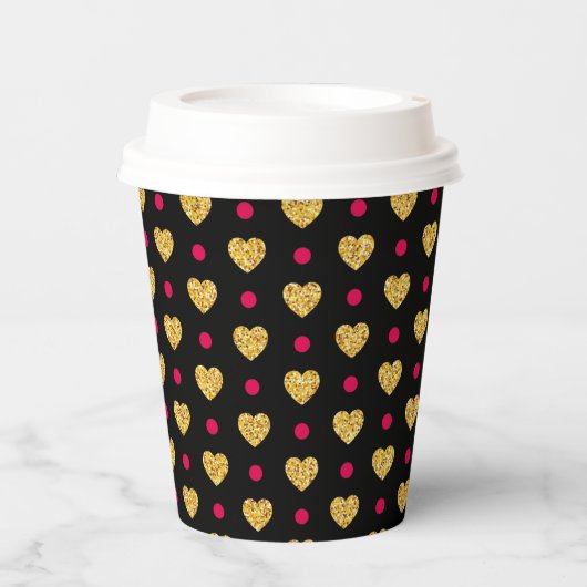 Gobelets En Papier Patterns de Valentine (Recto)