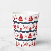 Gobelets En Papier Patterns maritimes (Droite)