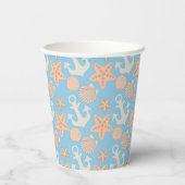 Gobelets En Papier Patterns pastel nautical (Verso)