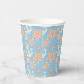 Gobelets En Papier Patterns pastel nautical (Droite)