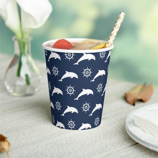 Gobelets En Papier Patters de Dolphins (Insitu)