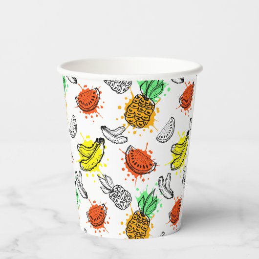 Gobelets En Papier Patters de Vector Graphic Seamless (Verso)