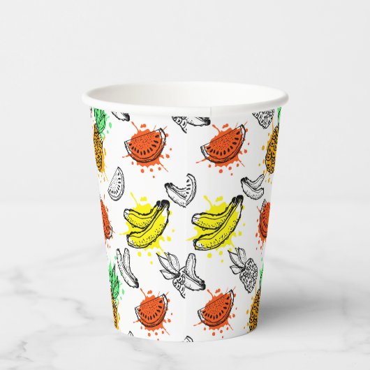 Gobelets En Papier Patters de Vector Graphic Seamless (Droite)