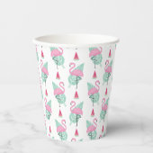 Gobelets En Papier Patters Flamingo et Watermelon Pastel (Recto)