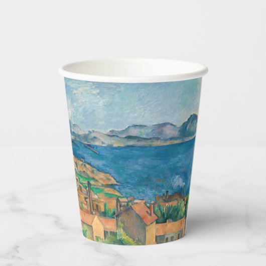 Gobelets En Papier Paul Cezanne - Baie de Marseille, vue d'Estaque (Verso)