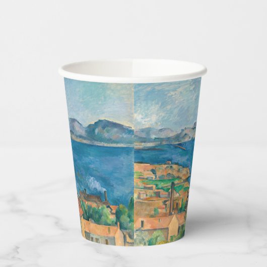 Gobelets En Papier Paul Cezanne - Baie de Marseille, vue d'Estaque (Gauche)