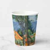 Gobelets En Papier Paul Cezanne - Estaque aux toits rouges (Gauche)