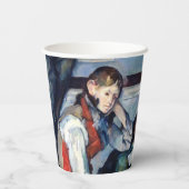 Gobelets En Papier Paul Cezanne - Garçon dans la veste rouge (Verso)