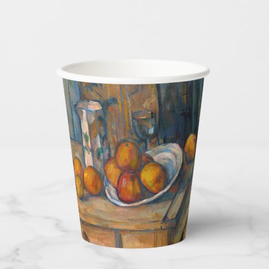 Gobelets En Papier Paul Cezanne - Nature morte avec pot à lait et fru (Recto)