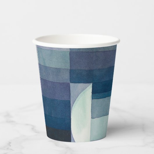 Gobelets En Papier Paul Klee Abstrait Tree Blue Peinture (Recto)