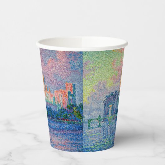 Gobelets En Papier Paul Signac - Le Palais Pape, Avignon (Gauche)