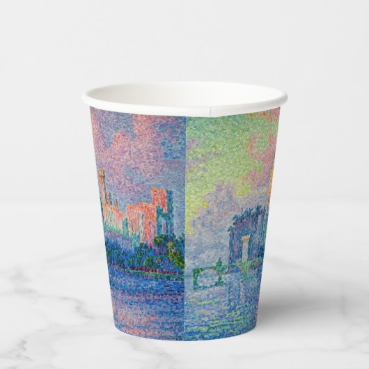 Gobelets En Papier Paul Signac - Le Palais Pape, Avignon (Droite)