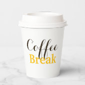 Gobelets En Papier Pause café. (Verso)