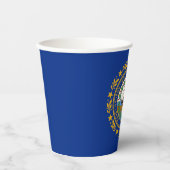 Gobelets En Papier Pavillon d'État du New Hampshire (Recto)