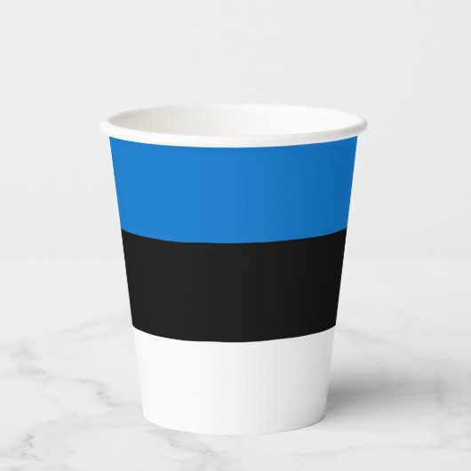 Gobelets En Papier Pavillon Estonie (Recto)