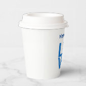 Gobelets En Papier Pavillon israélien Coeur Bleu AMOUR Parti personna (Droite)