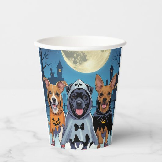 Gobelets En Papier Paws & Swagger Halloween   (Recto)