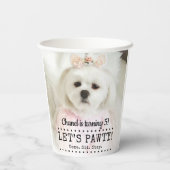 Gobelets En Papier Pawty Photo Pet Anniversaire (Verso)