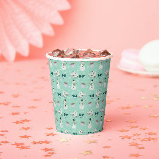 Gobelets En Papier Pays des merveilles d'hiver