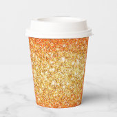 Gobelets En Papier Peace Love Automne Personnaliser Couleur (Verso)