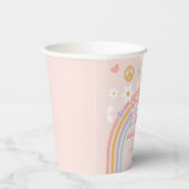 Gobelets En Papier Peace Out Chiffres simples 10e anniversaire (Droite)