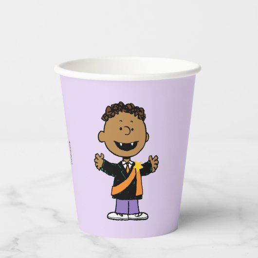 Gobelets En Papier Peanuts | Franklin Halloween Vampire (Recto)