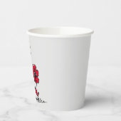 Gobelets En Papier PEANUTS | Motif rouge et noir (Gauche)