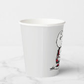 Gobelets En Papier PEANUTS | Motif rouge et noir (Droite)