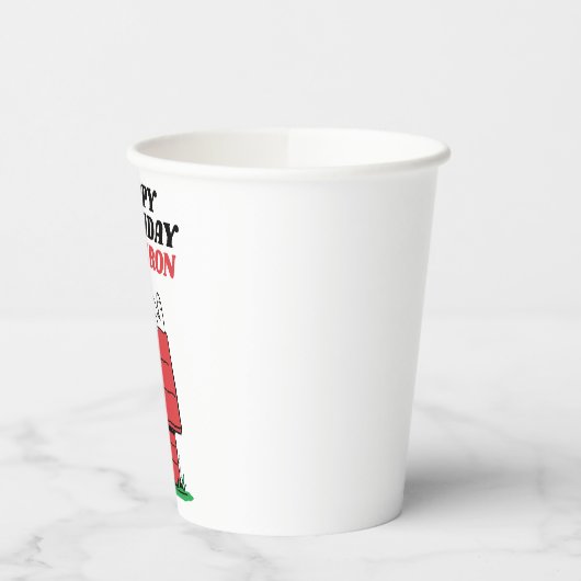 Gobelets En Papier Peanuts Snoopy Dog House Birthday Paper Cups (Gauche)