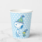 Gobelets En Papier PEANUTS | Snoopy & Woodstock Pois (Verso)