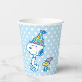 Gobelets En Papier PEANUTS | Snoopy & Woodstock Pois (Recto)