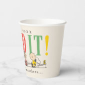 Gobelets En Papier Peanuts We Did It Graduation Funny Quote Snoopy (Verso)