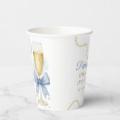 Gobelets En Papier Pearls & Prosecco Bridal Shower Paper Cup (Gauche)