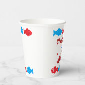 Gobelets En Papier Pêche 1er anniversaire (Droite)