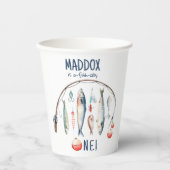 Gobelets En Papier Pêche O-Fish-Ally Le Big One Blue Boy Anniversaire (Recto)