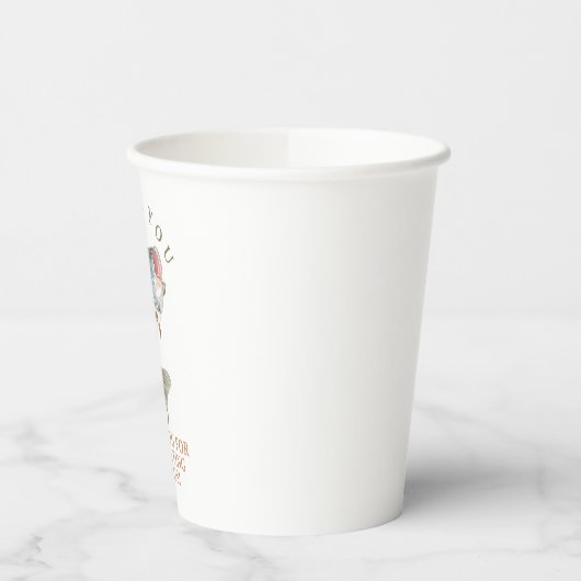 Gobelets En Papier Pêche terminée (Gauche)