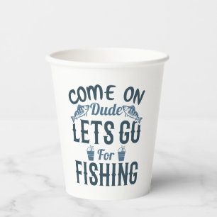 Gobelets En Papier Pêcheur pêche poisson frais