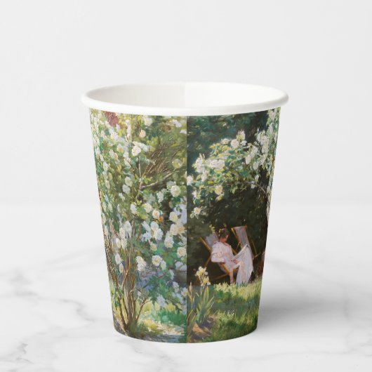 Gobelets En Papier Peder Severin Kroyer - Roses (Gauche)