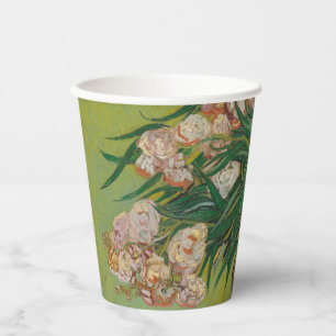 Gobelets En Papier Peinture de fleur d'oléandre de Vincent Van Gogh