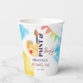 Gobelets En Papier Peinture et art de fête à thème fête monogrammed (Recto)