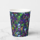 Gobelets En Papier Pensées [violettes] tasses (Droite)