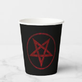 Gobelets En Papier Pentagram Red Devil (Verso)