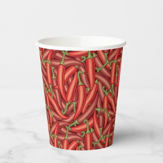 Gobelets En Papier Peppers chili (Gauche)