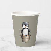 Gobelets En Papier Peppy Penguin (Recto)
